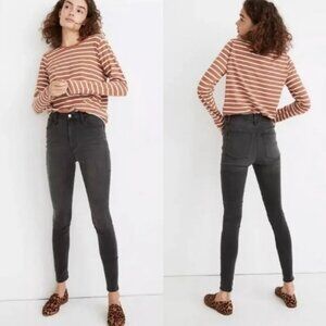 Madewell Jeans Womens 27 High Rise Roadtripper Ash Mont Wash Black